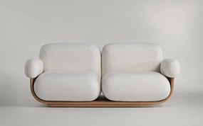 Canapea lemn masiv Cannoli, 218 × 96 × 72 cm