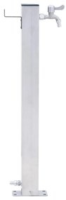 Coloana de apa de gradina, 100 cm, otel inoxidabil, patrat