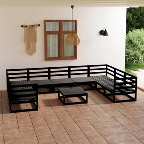 3076268 vidaXL Set mobilier de grădină, 10 piese, lemn masiv de pin