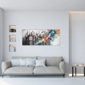 Tablou - Viața industrială (120x50 cm)
