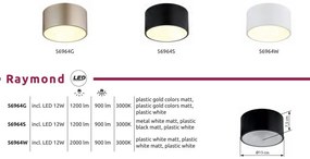 Plafoniera, Spot aplicat 15cm LED RAYMOND alb