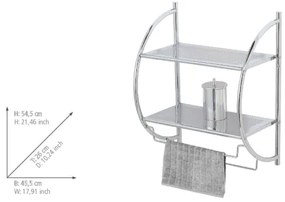WENKO 15173100 - Poliță EXCLUSIVE, crom lucios, 45,5 x 54,5 cm