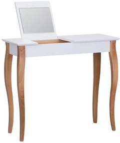 Măsuță de toaletă cu oglindă Ragaba Dressing Table, lungime 85 cm, alb