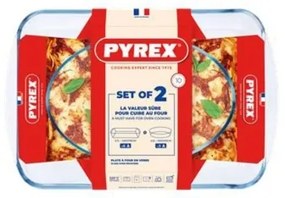 Set 2 tăvi de copt PYREX, 3,7/2,2 l