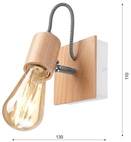 Aplica de perete GUSTAVO 1xE27/60W/230V