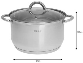 Set de oale, 6 piese, din oțel inoxidabil Kinghoff KH-4447