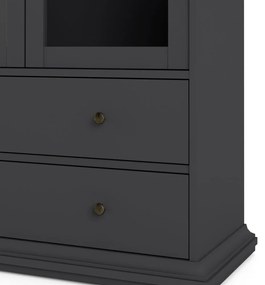 Vitrină gri 96x201 cm Paris – Tvilum