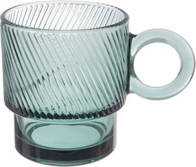 Cană verde din sticlă 310 ml Verde – Orion