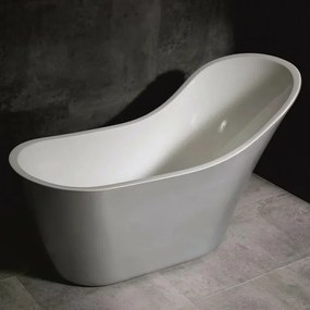 Cada freestanding Inter Ceramic acril alb-gri 153x71.5 cm