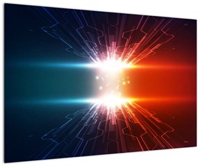 Tablou abstract cu glonț activ (90x60 cm)