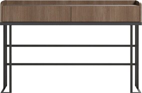 Consolă lemn masiv Eclat, 130 × 41 × 83,5 cm