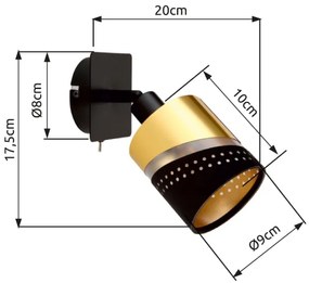 Aplică Globo 54046-1 OR 1xE14/25W/230V