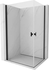 Mexen Mist-B Duo cabină de duș batantă 100 x 90 cm, transparentă, neagră - 8A2-100-090-70-00