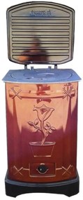 Godin patrat de Gatit cu Peleti, Rumegus si Combustibil Solid Temiz® , Dimensiuni 700X420X550 mm , Evacuare 130 mm, prin spate, cu capac , Tabla