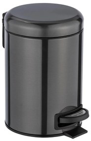 WENKO 24035100 - Coș de gunoi LEMAN 17x25 cm inox/negru