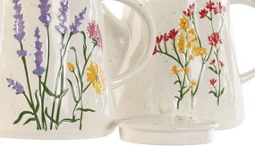 Set 2 ceainice din porțelan cu motive florale, 900 ml, 22×14×16,5 cm, „Bloom"