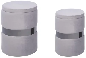 Set 2 buc taburete Dorina (gri). 1078635
