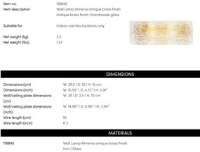 Aplica de perete deosebita LUX design modern Almeria