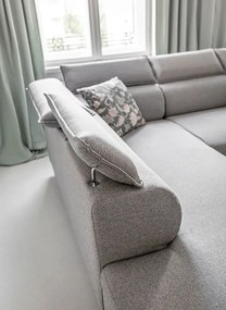 Colțar gri deschis extensibil (cu colț pe partea stângă ) Sweet Harmony – Miuform