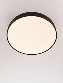 Plafoniera LED stil modern 2700K NOELIA negru 50cm