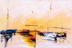 Tablou - Pictură barcă (90x60 cm)