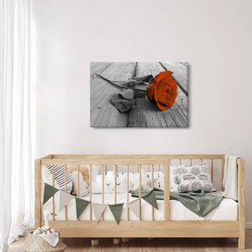 Tablou - Trandafir portocaliu (90x60 cm)