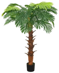 vidaXL Palmier cycas artificial cu ghiveci, verde, 160 cm