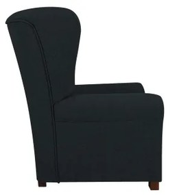 Fotoliu VIVA cu aripi, negru