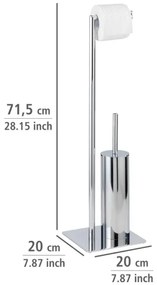 WENKO 18562100 - Perie WC RECCO 20x71,5 cm crom lucios