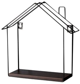 Raft de perete KASOTA (nuc + negru). 1091748