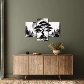 Tablou – Bonsai alb-negru (90x60 cm)