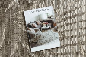 Covor sisal Floorlux 20504 Frunze gri si şampanie Junglă