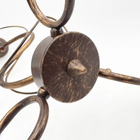 Candelabru pe tijă COBRA, 3x E27, 60W, 230V, bronz patinat