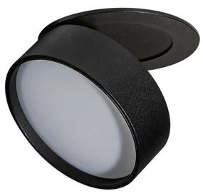 Spot LED incastrat directionabil de tavan/plafon MONA 18W 3000K negru