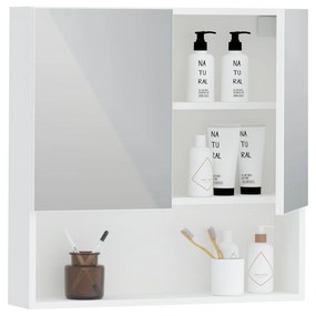 Corp Baie Tejo, Suspendat, 2 Usi, Alb, cu oglinzi, 70 x 17 x 70 cm