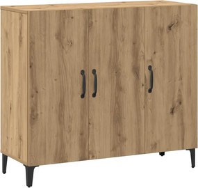 vidaXL Dulap, stejar artizanal, 90x34x80 cm, lemn prelucrat