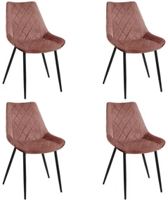 Set 4 buc. scaune sufragerie Deriva (roz). 1117261