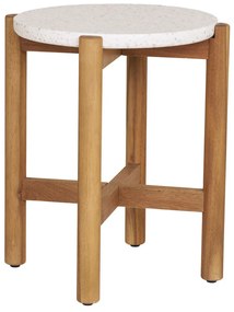 Terracina Masă de luat masa acacia/terrazzo, natural, ø37x46 cm