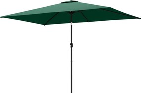 Outsunny Umbrelă înclinabilă 300 x 200 cm pentru balcon cu manivelă, husă de protecție, verde | Aosom Romania