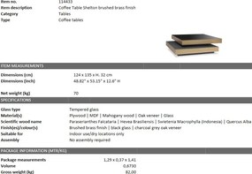 Masuta de cafea design LUX Shelton 114433 HZ