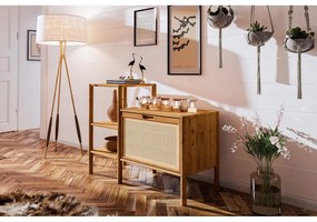 Bibliotecă din lemn de stejar 115x86 cm Pola – The Beds