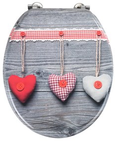 Capac WC Wenko Bavarian Hearts, 43 x 37 cm