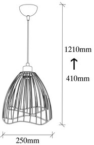 Lustra Zeyno - 6400 Negru