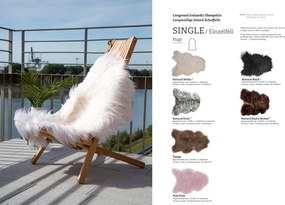 Covor din blana Icelandic Long Wool 110cm