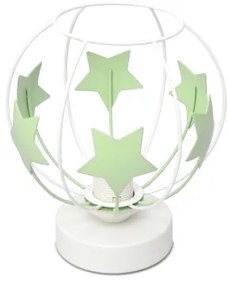 Lampă de masă pentru copii STARS 1xE27/15W/230V verde/alb