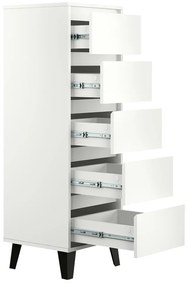 Comoda BOGAN 5S40, albă