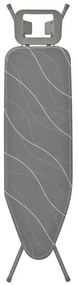 Masă de călcat Kinghoff KH 1939, 114x35.5 cm, 7 poziții de reglare, Suport pentru fier de călcat, Gri