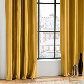 Draperie galbenă din microsatin 140x240 cm Shana – douceur d'intérieur