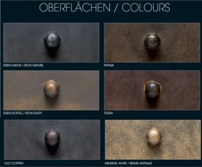 Stalp cu doua prize pentru exterior din fier forjat, inaltime 53cm AL 6858