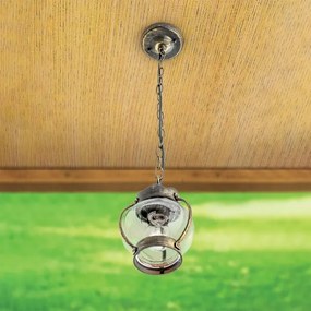 Orion - Lampă suspendată pentru exterior TAVERNA, 1xE27/60W/230V, IP23, bronz/patină